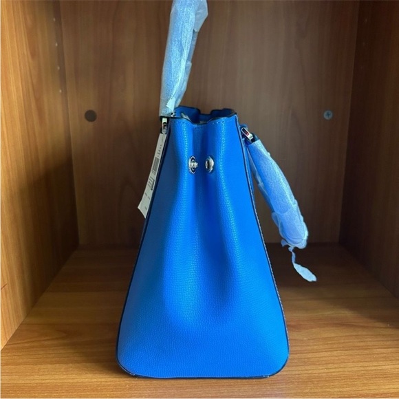 NWT Kate Spade Refined Grain Blue Satchel - Picture 9 of 10